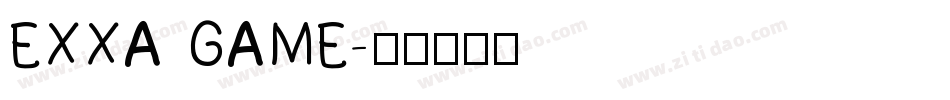 EXXA GAME字体转换
